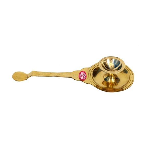 tmpooja-the-online-mega-pooja-store-puja-stores-vel-thirumurugan-pooja-product-brass-muruga-om-kalpatharu-inc-brass-metal-karpoora-arati-spoon-lamp-kalpatharu-inc-tm