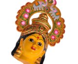 tmpooja,thirumurugan,pooja,devi,face,durga,mugam,laxmi,home,wall,decorative,navarathri,golu,product,idols,metal,length,21,cm,width,19.5,cm,handicrafted,brass,painted,marke