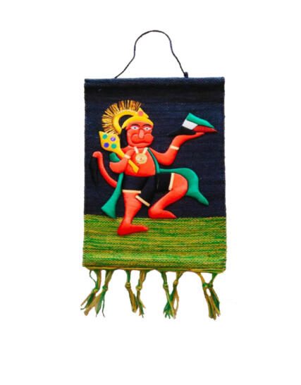 tmpooja-hanuman-embroidery-god-black-wall-mat-hanging-online-mega-pooja-store