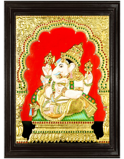 Ganesha Tanjore Painting 1