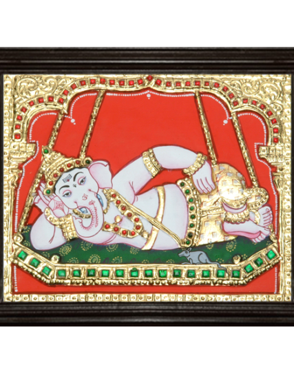 Ganesha Tanjore Painting 4