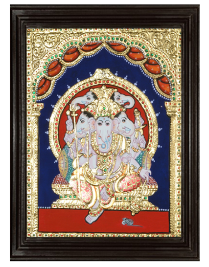 Ganesha Tanjore Painting 8