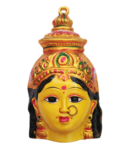 tmpooja-devi-mugam-face-idol-metal-online-mega-pooja-store-room