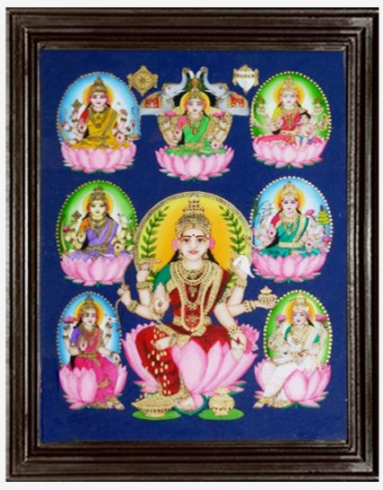 tmpooja-Goddess lakshmi-glass-painting-online-mega-pooja-store