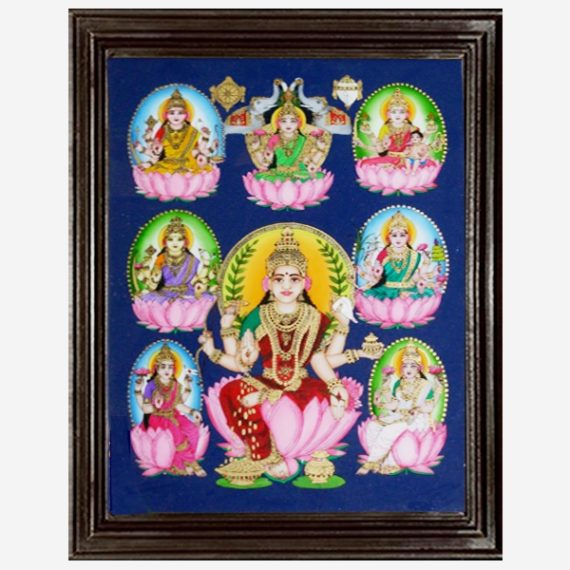 tmpooja-Goddess lakshmi-glass-painting-online-mega-pooja-store