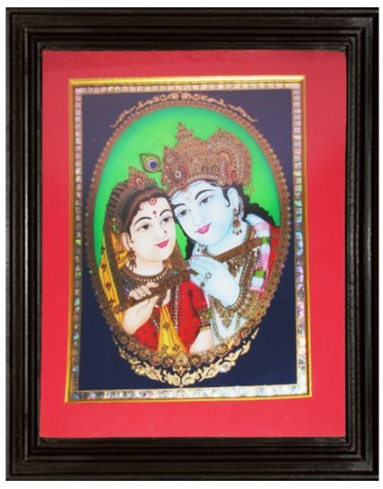 tmpooja-Radha krishna4iglass-painting-online-mega-pooja-store