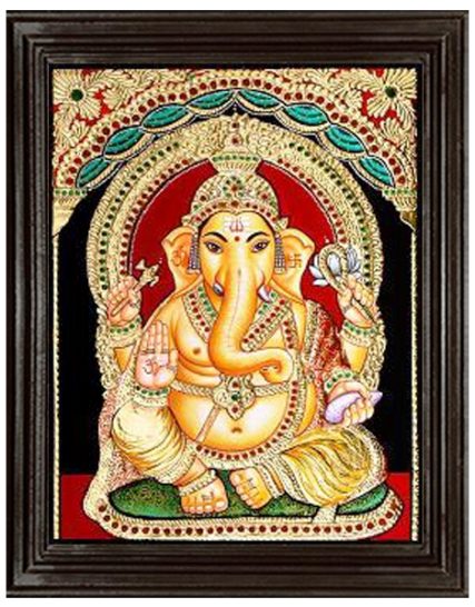 tmpooja-ganesh4-glass painting-online-mega-pooja-store