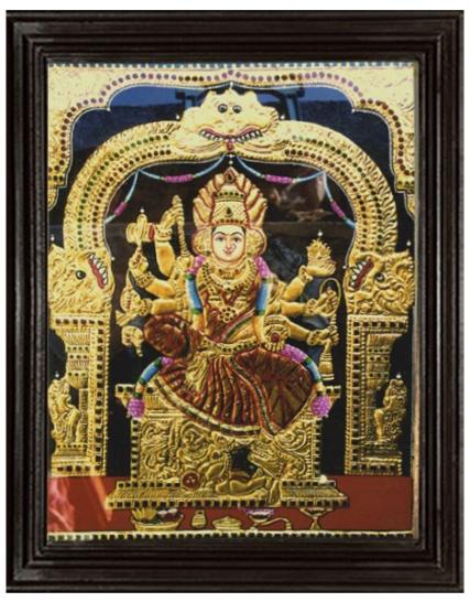 tmpooja-Amman-tanjore-painting-online-mega-pooja-store