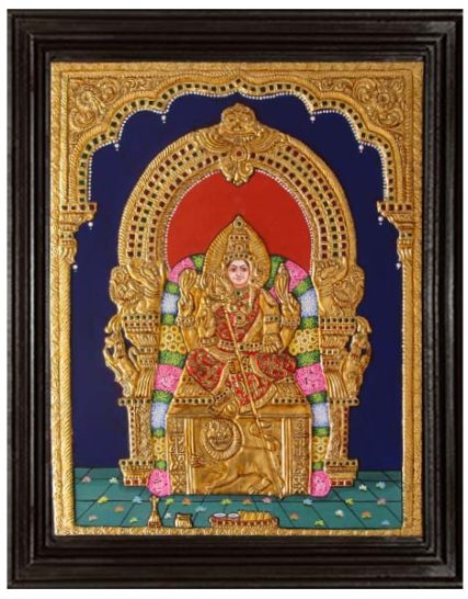 tmpooja-Amman-tanjore-painting-online-mega-pooja-store