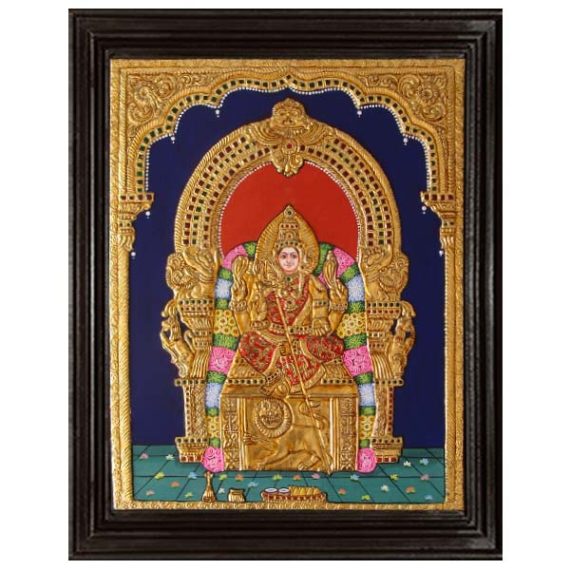 tmpooja-Amman-tanjore-painting-online-mega-pooja-store