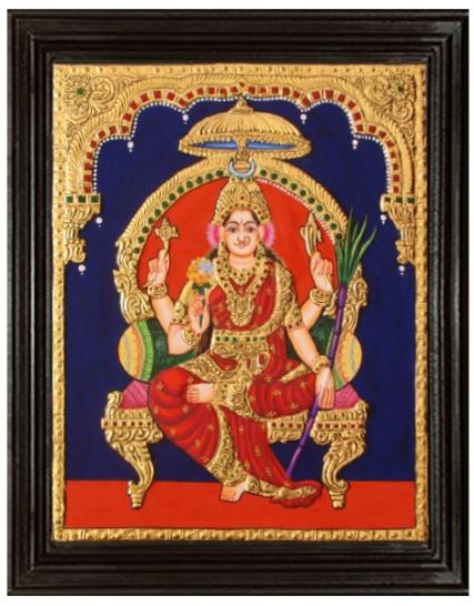 tmpooja-Amman8-tanjore-painting-online-mega-pooja-store