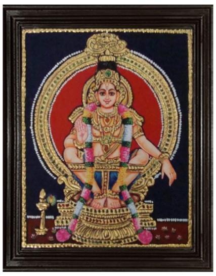 tmpooja-Ayyappan-tanjore-painting-online-mega-pooja-store