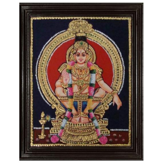 tmpooja-Ayyappan-tanjore-painting-online-mega-pooja-store