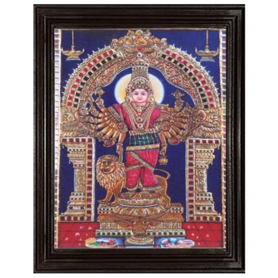 tmpooja-Goddess Amman-tanjore-painting-online-mega-pooja-store