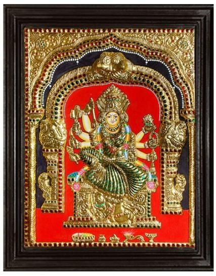 tmpooja-Goddess Amman3-tanjore-painting-online-mega-pooja-store