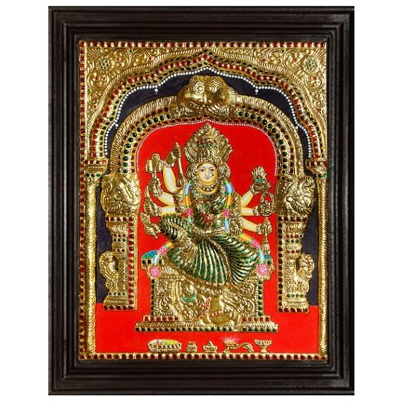 tmpooja-Goddess Amman3-tanjore-painting-online-mega-pooja-store