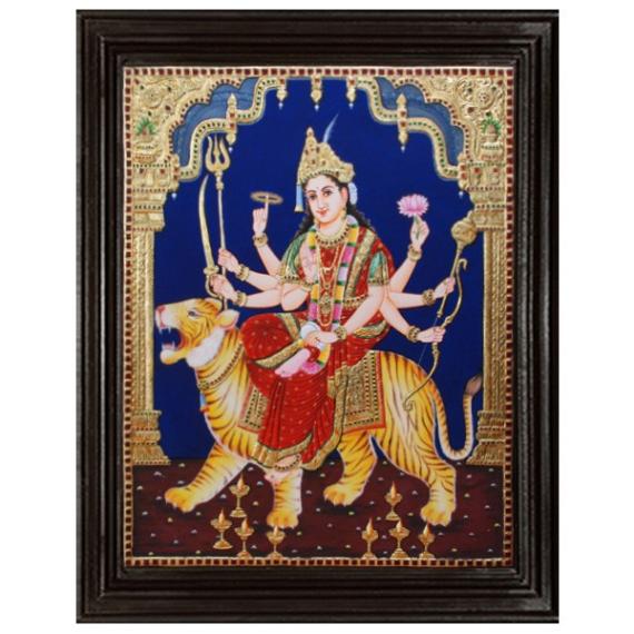 tmpooja-Goddess Kaali 2-tanjore-painting-online-mega-pooja-store