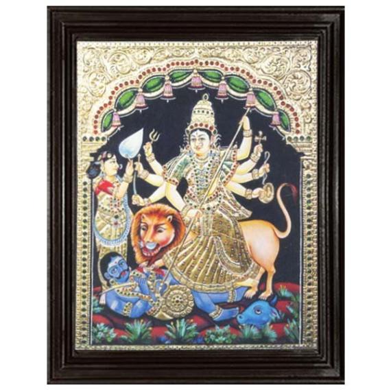 tmpooja-Goddess Kaali-tanjore-painting-online-mega-pooja-store