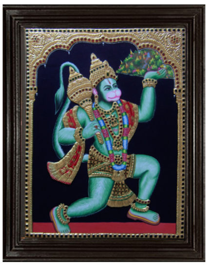 tmpooja-Hanuman-tanjore-painting-online-mega-pooja-store