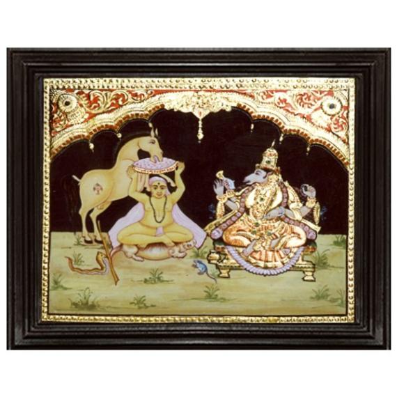 tmpooja-Krisha's Avatar-tanjore-painting-online-mega-pooja-store