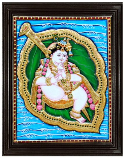 tmpooja-Krishna-tanjore-painting-online-mega-pooja-store