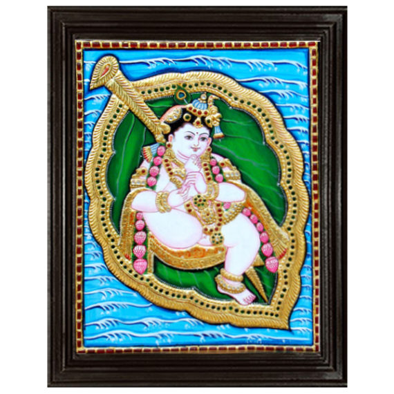 tmpooja-Krishna-tanjore-painting-online-mega-pooja-store