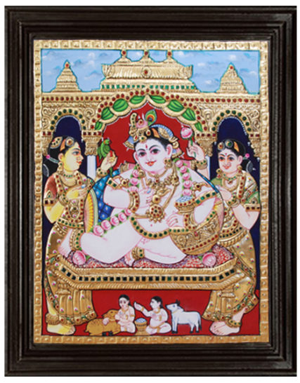 tmpooja-Krishna13-tanjore-painting-online-mega-pooja-store