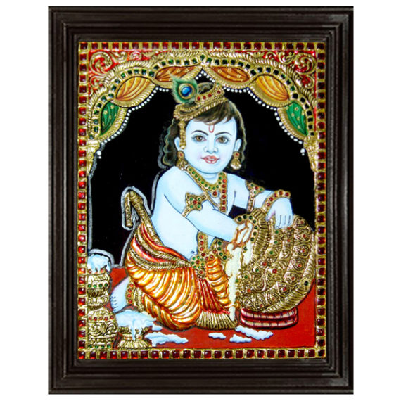 tmpooja-Krishna14-tanjore-painting-online-mega-pooja-store