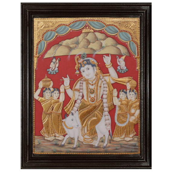 tmpooja-Krishna18-tanjore-painting-online-mega-pooja-store