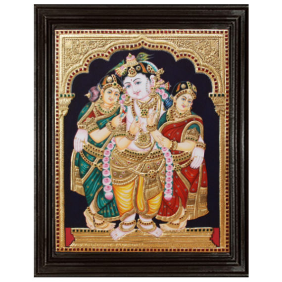 tmpooja-Krishna19-tanjore-painting-online-mega-pooja-store