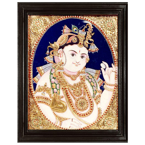 tmpooja-Krishna3-tanjore-painting-online-mega-pooja-store