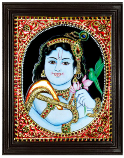 tmpooja-Krishna8-tanjore-painting-online-mega-pooja-store