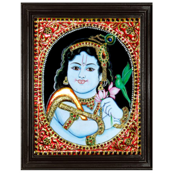 tmpooja-Krishna8-tanjore-painting-online-mega-pooja-store