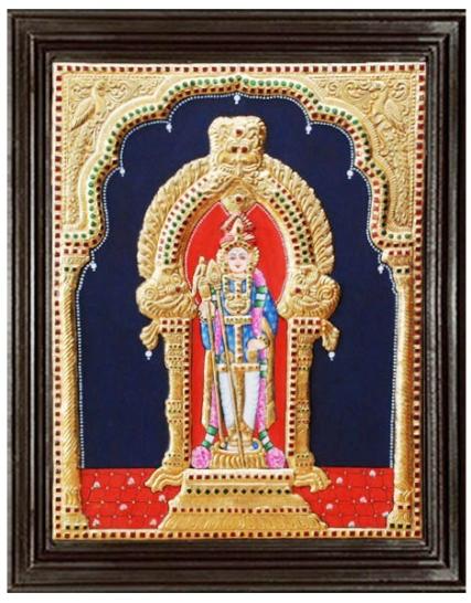 tmpooja-Lord Muruga-tanjore-paintimg-online-mega-pooja-store