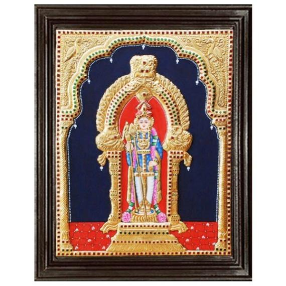 tmpooja-Lord Muruga-tanjore-paintimg-online-mega-pooja-store