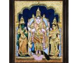 tmpooja-Lord Muruga with Wifes-tanjore-painting-online-mega-pooja-store