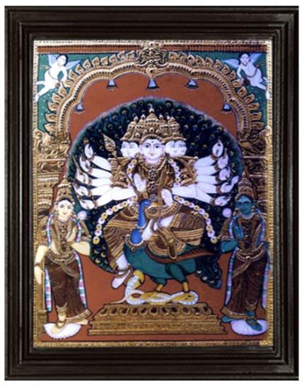 tmpooja-Lord Muruga2-tanjore-painting-online-mega-pooja-store