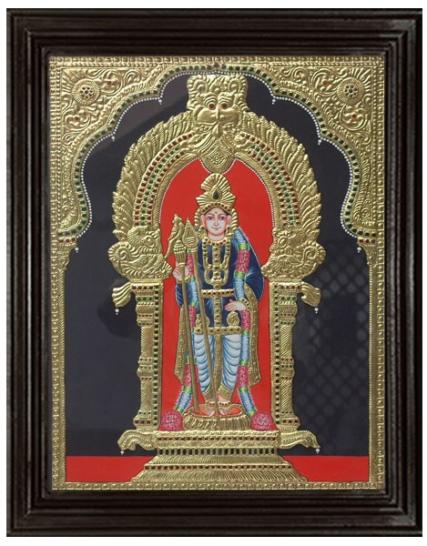 tmpooja-Lord Muruga3-tanjore-painting-online-mega-pooja-store