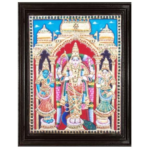 tmpooja-Lord Muruga5-tanjore-painting-online-mega-pooja-store