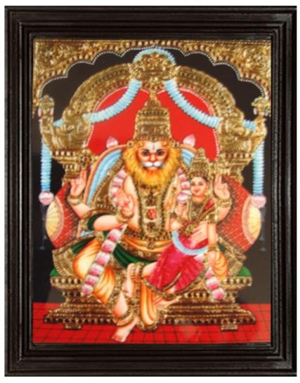 tmpooja-Lord Narasimmah-tanjore-painting-online-mega-pooja-store