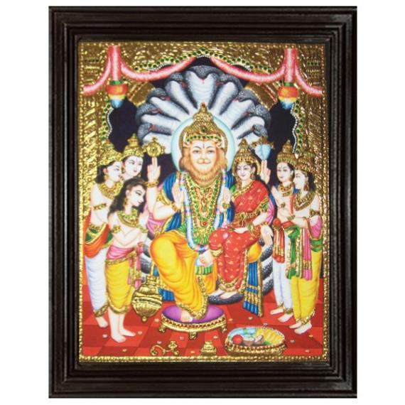 tmpooja-Lord Narasimmah2-tanjore-painting-online-mega-pooja-store