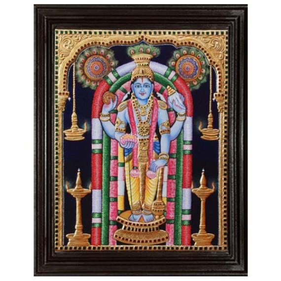 tmpooja-Lord Vishnu-tanjore-painting-online-mega-pooja-store