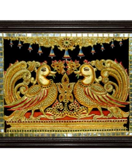 tmpooja-Peacocok-tanjore-painting-online-mega-pooja-store