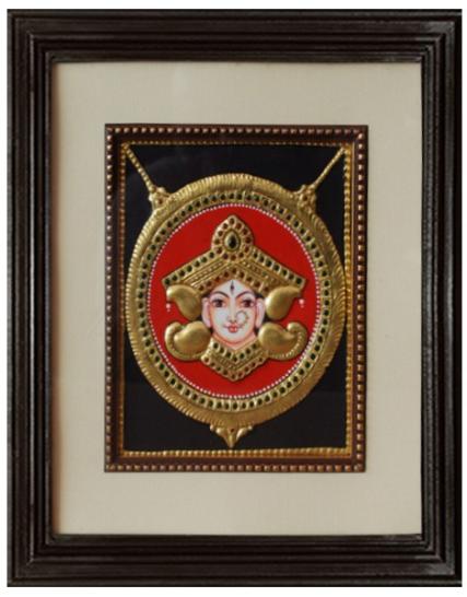 tmpooja-Queen Face-tanjore-painting-online-mega-pooja-store