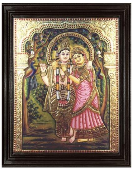 tmpooja-Radhakrishna-tanjore-painting-online-mega-pooja-store