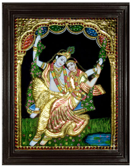 tmpooja-Radhakrishna-tanjore-painting-online-mega-pooja-store