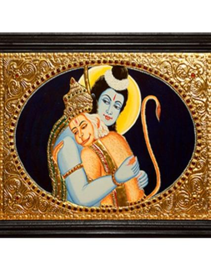 tmpooja-Ramar Hanuman-tanjore-painting-online-mega-pooja-store