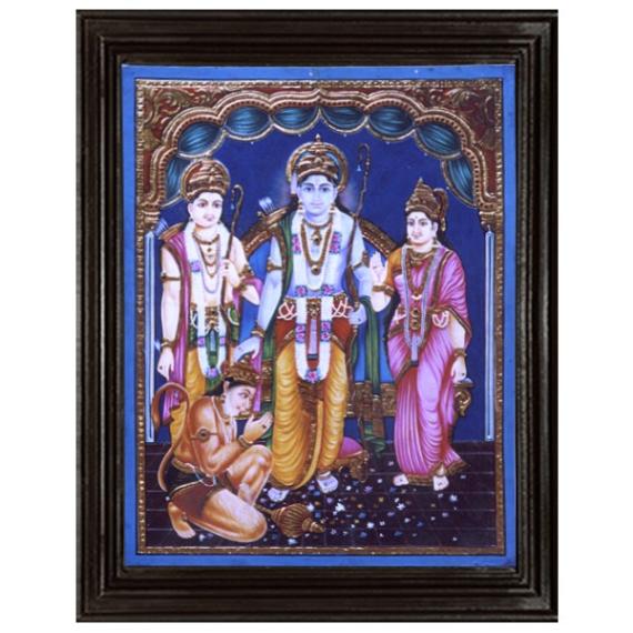 tmpooja-Seetha raama-tanjore-painting-online-mega-pooja-store