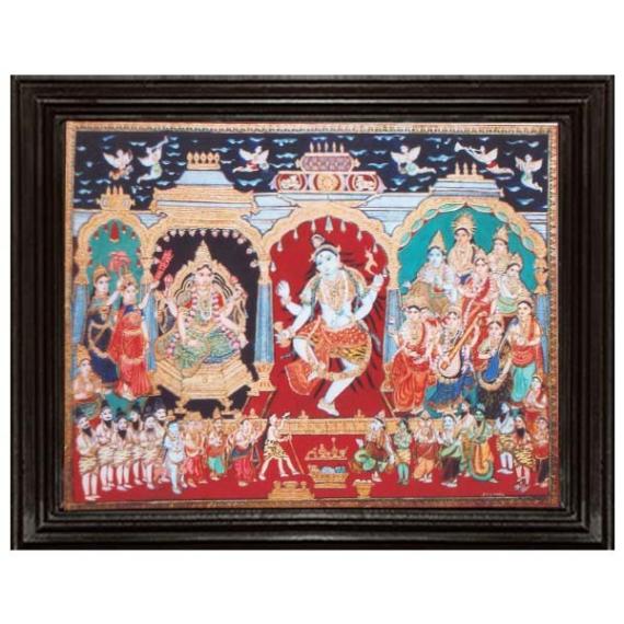 tmpooja-Shiva Thaandavam-tanjore-painting-online-mega-pooja-store