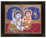 tmpooja-Two Krishna-tanjore-painting-online-mega-pooja-store